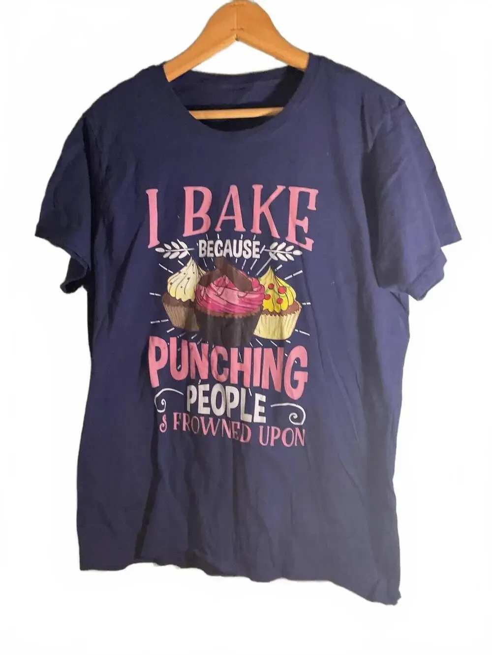 Graphic T-Shirt with Fun Baking Quote - Picture 2 of 3